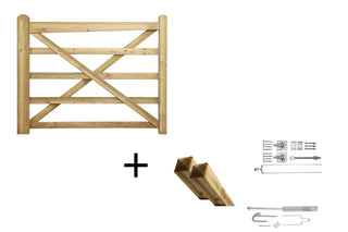 Engelse Poort 150cm Grenen Compleet - Complete set - Lands End B.V.