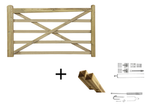 Engelse Poort 210cm Grenen Compleet - Complete set - Lands End B.V.