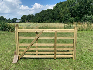 Farm Gate 210cm breed - Grenen Geïmpregneerd - Lands End B.V.