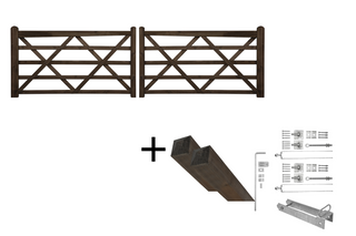 Engelse Poort 2x210cm Dura2 - Complete set - Lands End B.V.