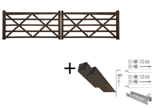 Engelse Poort 2x240cm Dura2 - Complete set - Lands End B.V.