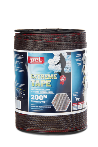 Lint 200m/60mm bruin - ExtremeTape - Lands End B.V.