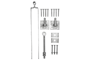 Hanging set with plate thumbs - galvanized