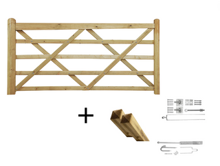 Engelse Poort 240cm Grenen Compleet - Complete set - Lands End B.V.