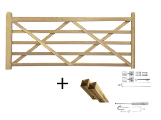 Engelse Poort 270cm Grenen Compleet - Complete set - Lands End B.V.