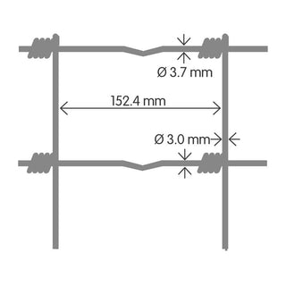 Prairie®  Zwaar gaas - 120 cm hoog | rol 50 m - Lands End B.V.