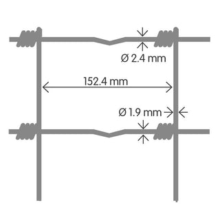 Prairie® Licht gaas - 120 cm hoog | rol 50 m - Lands End B.V.