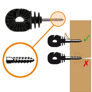 Schroef-ringisolator BS hout  - Super, 25 stuks - Lands End B.V.