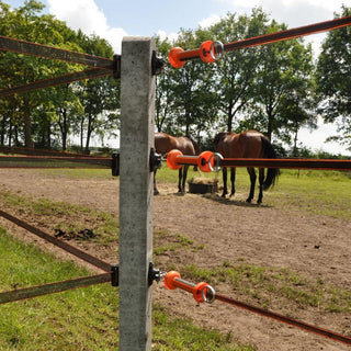 Softgrip poortgreep  - Oranje, RVS, 1 stuk - Lands End B.V.